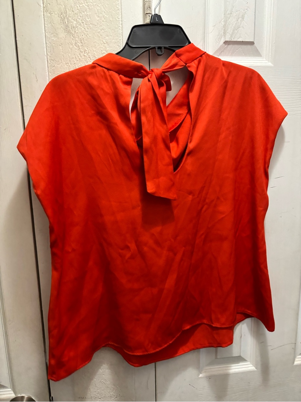 Zara orange Red Draped Neck Women’s Top - Picture 4 of 5